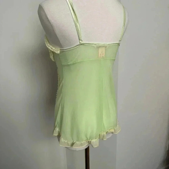 La vie en rose y2k  neon green slip chemise S - Picture 4 of 5